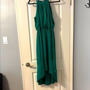 Banana Republic high low satin sleeveless dress